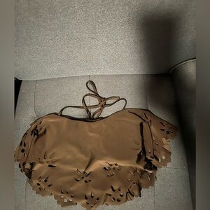 Black Cutout bathing suit top